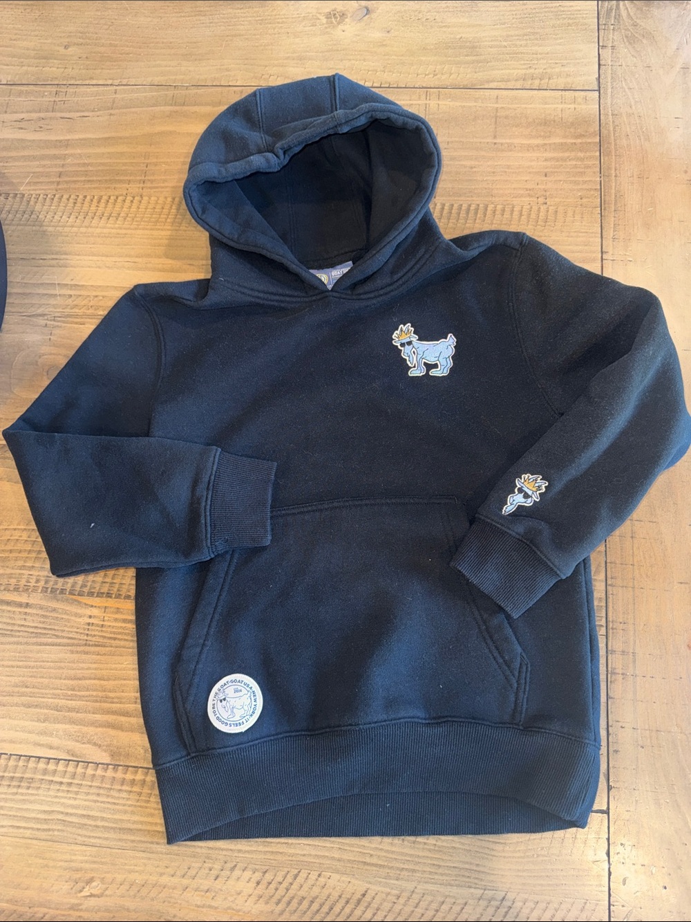 GOAT USA Black Hooded Sweatshirt YOUTH